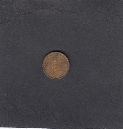 Beschrijving: 1/2 Cent WILHELMINA